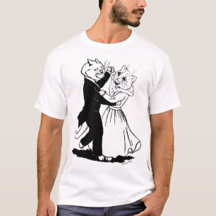 T-shirt Couple de chats dansant, Louis Wain