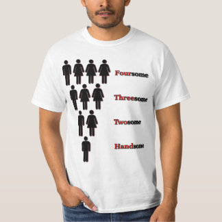 T-shirt Couple de groupe de trois personnes de partie à