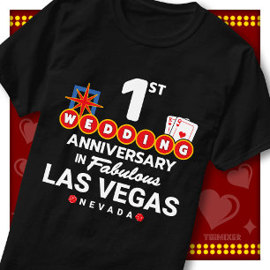 T-shirt Couple de mariage fabuleux de Las Vegas pour leur 