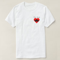Couple jumeau reine royale Mme Crown Red Heart
