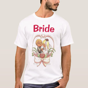 T-shirt Couple Mariage précoce (2), Mariée
