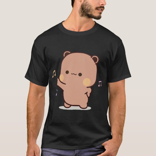 T-shirt Couple Ours Panda Et Brownie(3) (Devant)