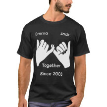 Couple personnalisé avec noms et année personnalis