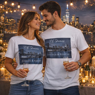 T-shirt Couple Romantique NYC Dreams