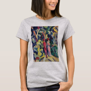 T-shirt Couple sur la piste forestière par August Macke