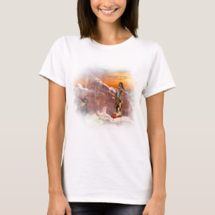 T-shirt Couple Vignette amérindienne
