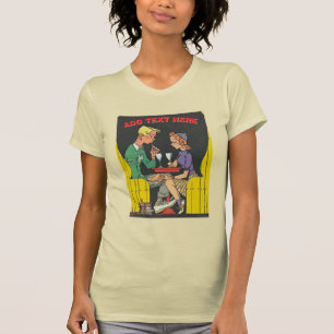 T-shirt Couple vintage avec soda