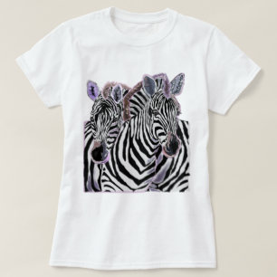 T-shirt couple Zebra