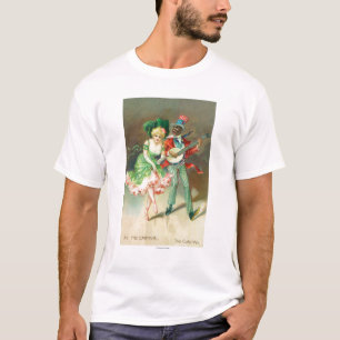 T-shirt Couples dans le costume faisant la