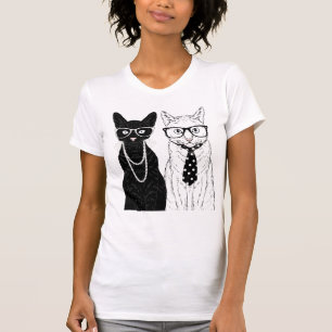 T-shirt Couples de chat