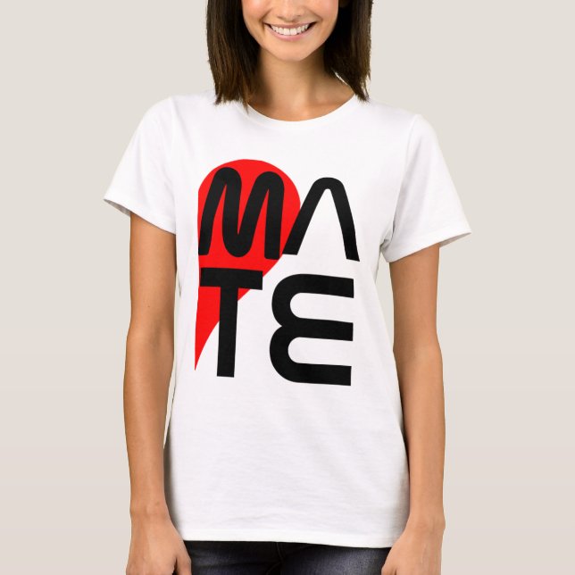 T-shirt couples drôles d'amour de soulmate de femmes (Devant)