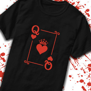T-shirt Couples jumelés Costume d'Halloween Reine des Coeu