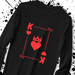 T-shirt Couples jumelés Costume d'Halloween Roi de coeur