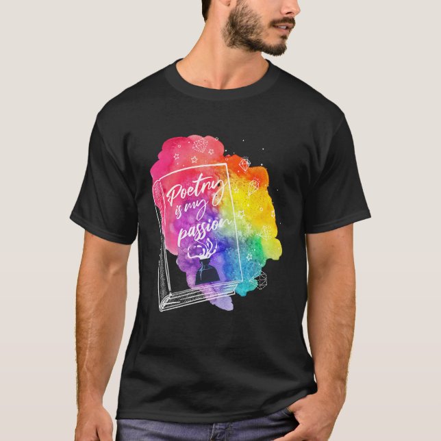 T-shirt Couplet Rhymes Lyrics Elegance Passionnée Poétique (Devant)