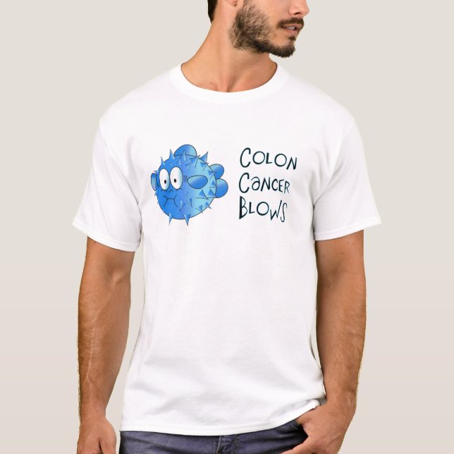 T-shirt Coups de cancer du colon (Devant)