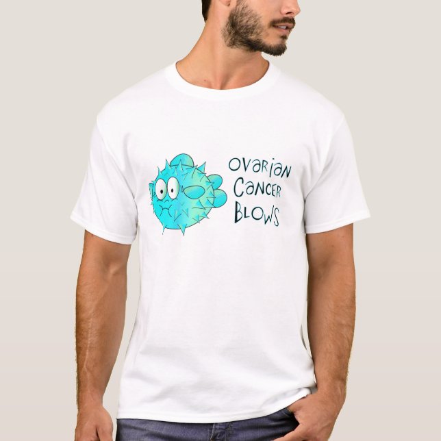 T-shirt Coups de Cancer ovarien (Devant)