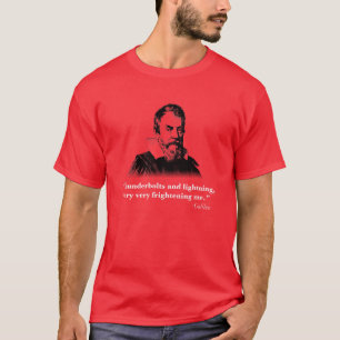T-shirt Coups de foudre de Galilée et foudre, silhouette