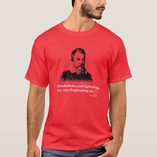 T-shirt Coups de foudre de Galilée et foudre, silhouette