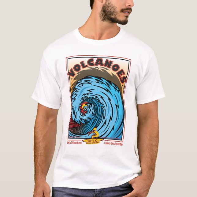 T-SHIRT COUPURE DE SURF DE VOLCANS (Devant)