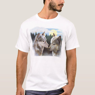 T-shirt Cour du nord en bois