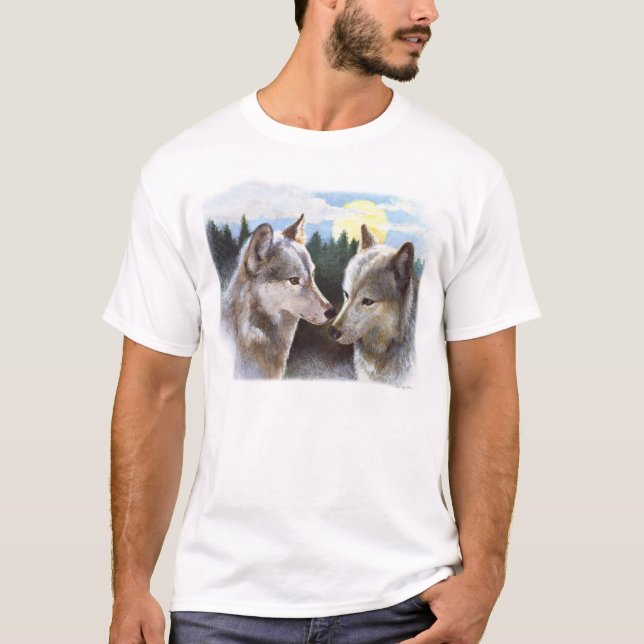 T-shirt Cour du nord en bois (Devant)