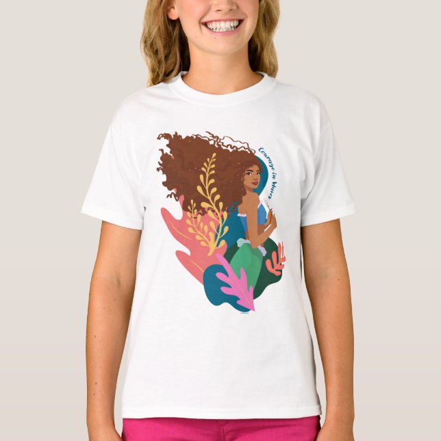 T-shirt Courage Ariel en vagues (Devant)