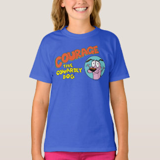 T-shirt Courage du chien lâché | Afficher le logo