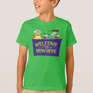 T-shirt Courage du chien lâché   Bienvenue nulle part