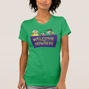 T-shirt Courage du chien lâché Bienvenue nulle part