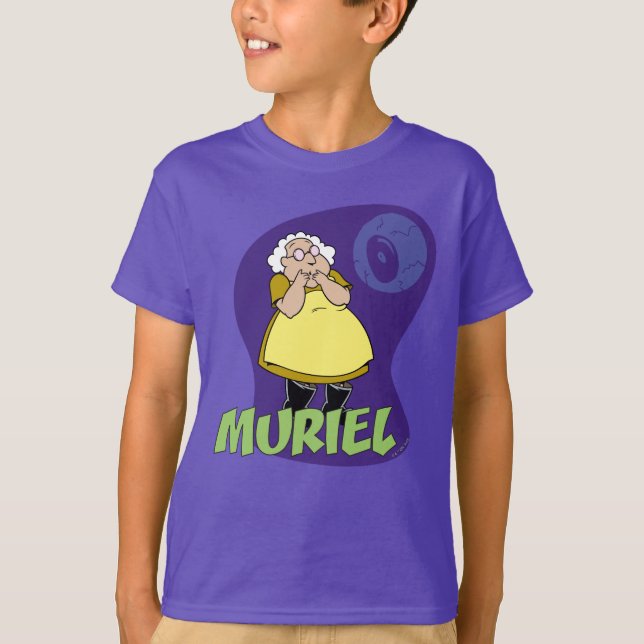 T-shirt Courage du chien lâché | Muriel Graphic (Devant)