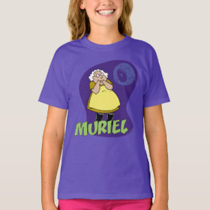 T-shirt Courage du chien lâché Muriel Graphic