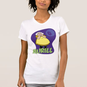 T-shirt Courage du chien lâché Muriel Graphic