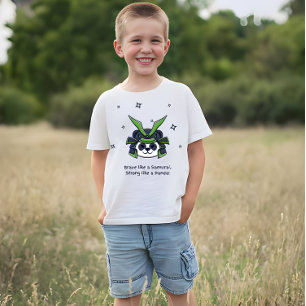 T-shirt Courageux comme un samouraï fort comme un panda