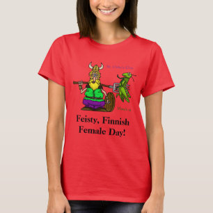 T-shirt courageux de jour de St Urho finlandais de