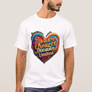 T-shirt "Courageux Heartbeat"