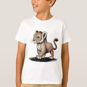T-shirt Courageux Petits Lions Cub Enfants