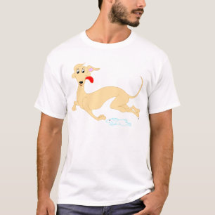 T-shirt courant de lapin et de lévrier