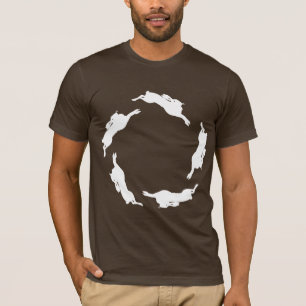 T-shirt courant de lièvres