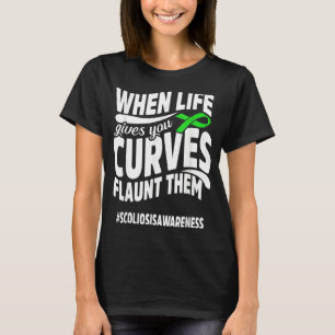 T-shirt Courbe de sensibilisation à la Scoliose Guerrier S