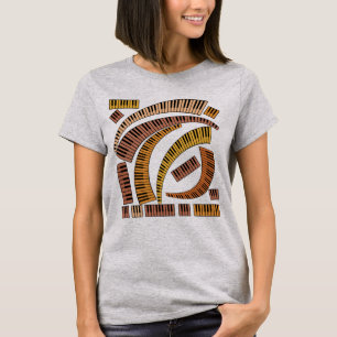 T-shirt courbe des touches de piano