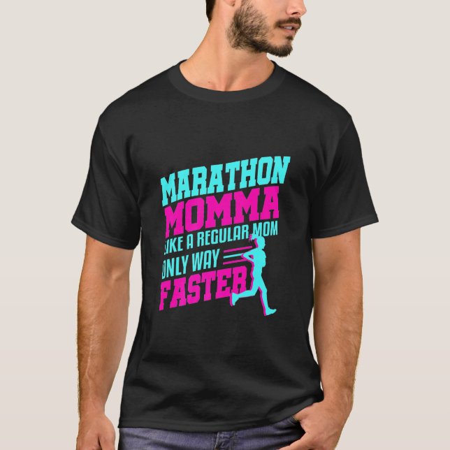 T-shirt Coureur - Coureur - Marathon Maman Maman Amour Amu (Devant)