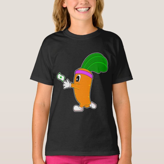 T-shirt Coureur de carottes faisant du sport (Devant)