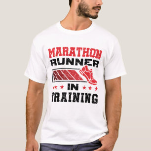 T-shirt Coureur De Marathon En Formation