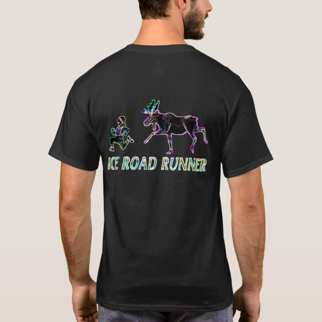 T-shirt Coureur de route sur glace - Électrique (Dos)