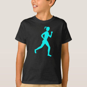 T-shirt Coureur (Femme) - Cyan