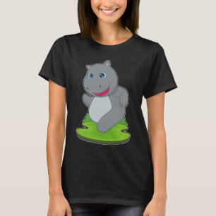 T-shirt Coureur Hippopotame Sports de Course