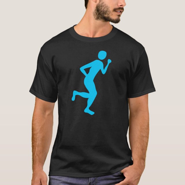 T-shirt Coureur (Homme) - Ciel bleu (Devant)