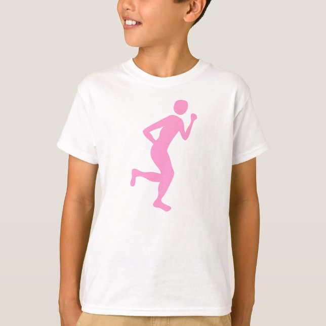 T-shirt Coureur (Homme) - Rose (Devant)