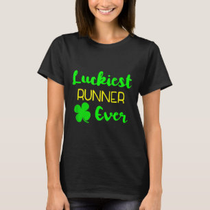 T-shirt Coureur le plus chanceux jamais St Patrick's Day R