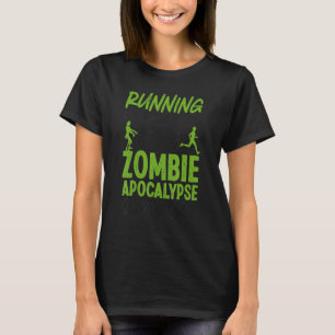 T-shirt Coureur Moitié Marathon Zombie Courir n'est pas
